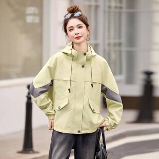 高级感工装ZLIANG25接外套拼女早秋季新款小时尚洋气个子风短衣款