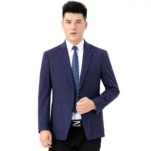 男单西便9825服修身 保暖小外中年装 呢子 服秋冬西厚套款 羊毛呢男士