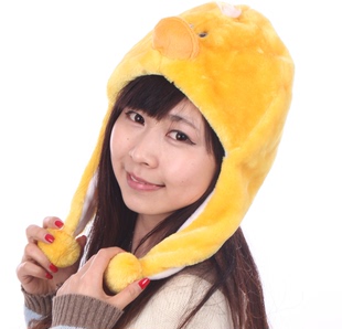 短款黄色小鸭子帽子小鸡卡通帽子小朋友最爱舞台道具厂家直销