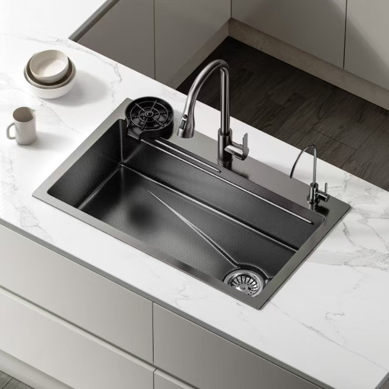 水槽大单槽洗菜盆SUS304不锈钢双槽改单槽厨房洗碗槽洗碗池台下盆,家装主材,水槽套餐,淘宝优惠券,粉丝福利购,淘宝优惠卷
