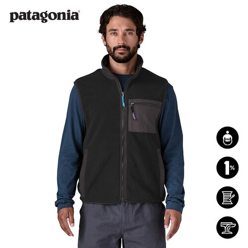 patagonia男士抓绒马甲