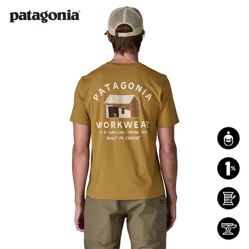 patagonia男士棉质短袖T恤