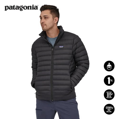 patagonia男士立领羽绒服