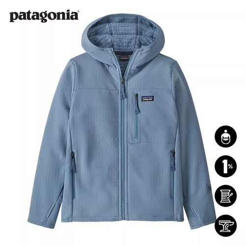 patagonia大童抓绒连帽衫