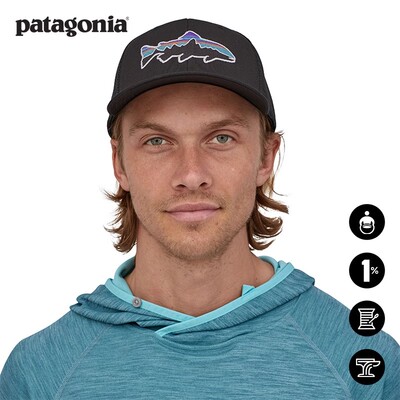 patagonia飞钓logo运动帽