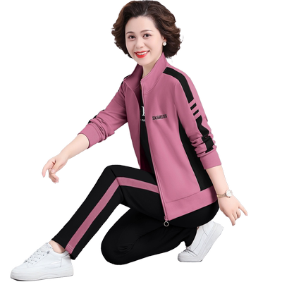 运动服套装女春秋三件套