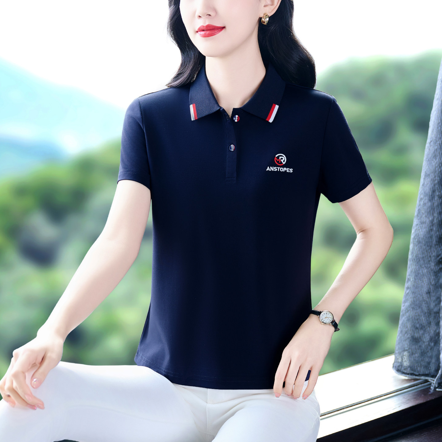 工作服T恤定制翻领polo衫文化广告工装企业短袖刺绣印字logo订制