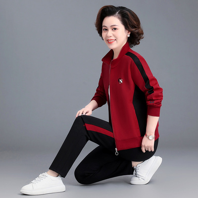 中老年女装运动服套春秋20