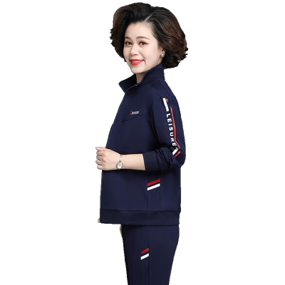 中年妈妈秋装外套运动服洋气