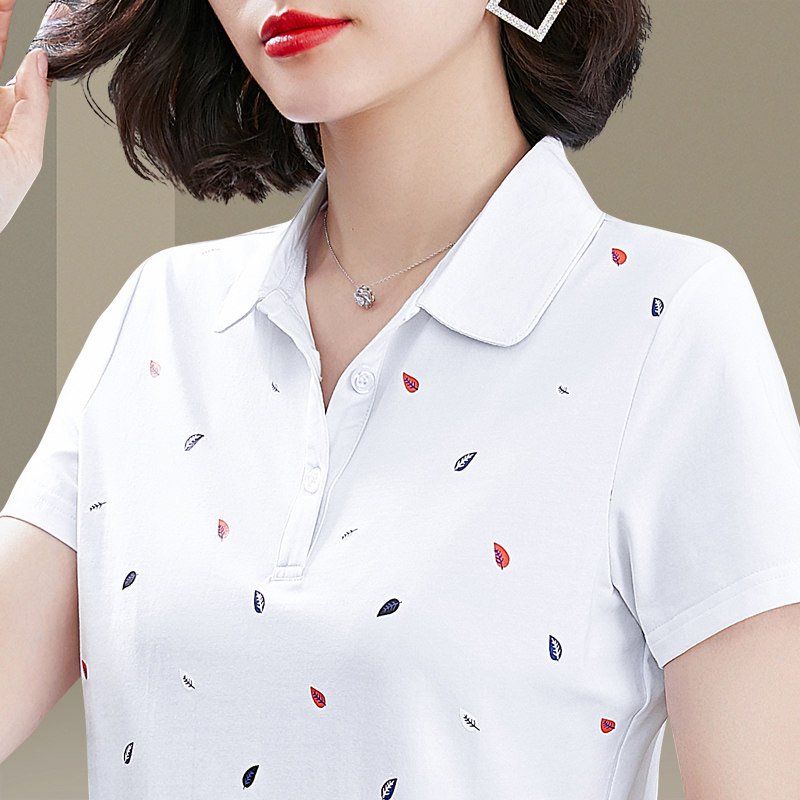 女夏季时尚polo衫冰丝短袖t恤