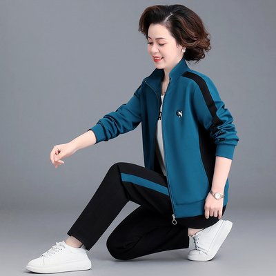 中老年妈女装运动服套休闲