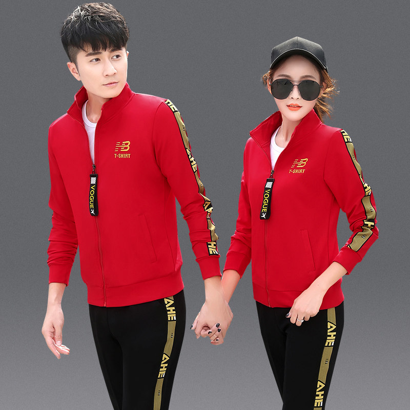情侣运动套装女休闲服卫衣
