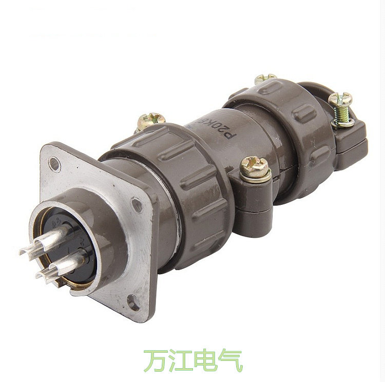 P20 4芯 25A P20K6Q P20J6A 航空插头 工业连接器 P20J6Q P20K6A