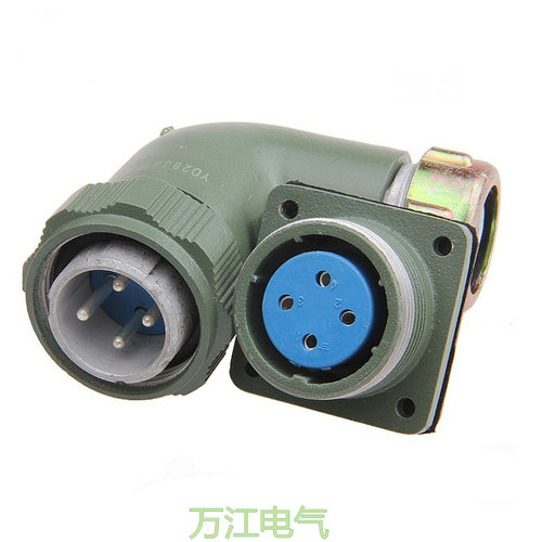 YD20 4芯 防水 弯头 航空插头 连接器 YD20J4TR YD20J4TS YD20K4Z