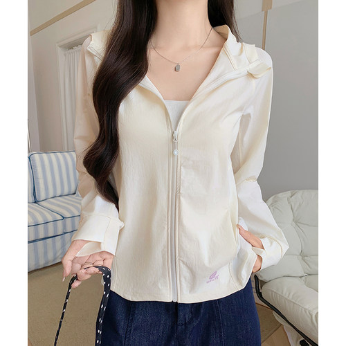 UPF99+冰丝防晒衣女夏季2026新款防紫外线户外原纱防晒服开衫外套