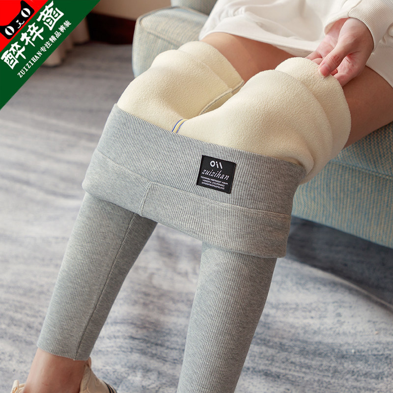 羊羔绒打底裤女秋冬季外穿加绒加厚高腰秋裤东北特厚大码保暖棉裤,女装/女士精品,打底裤,淘宝优惠券,粉丝福利购,淘宝优惠卷