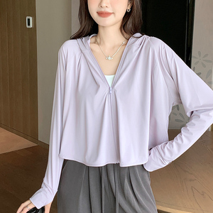 防晒衣女夏季斗篷款宽松轻薄款大帽檐防紫外线外套冰丝凉感防晒服