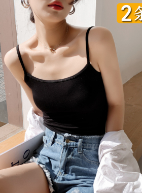 莫代尔吊带背心女内搭夏季薄款黑白色打底上衣美背网红爆款外穿潮