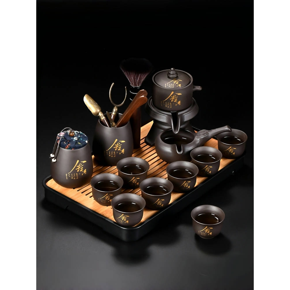 景德镇手工紫砂茶具套装自动茶壶茶杯懒人专用泡茶神器功夫喝茶家