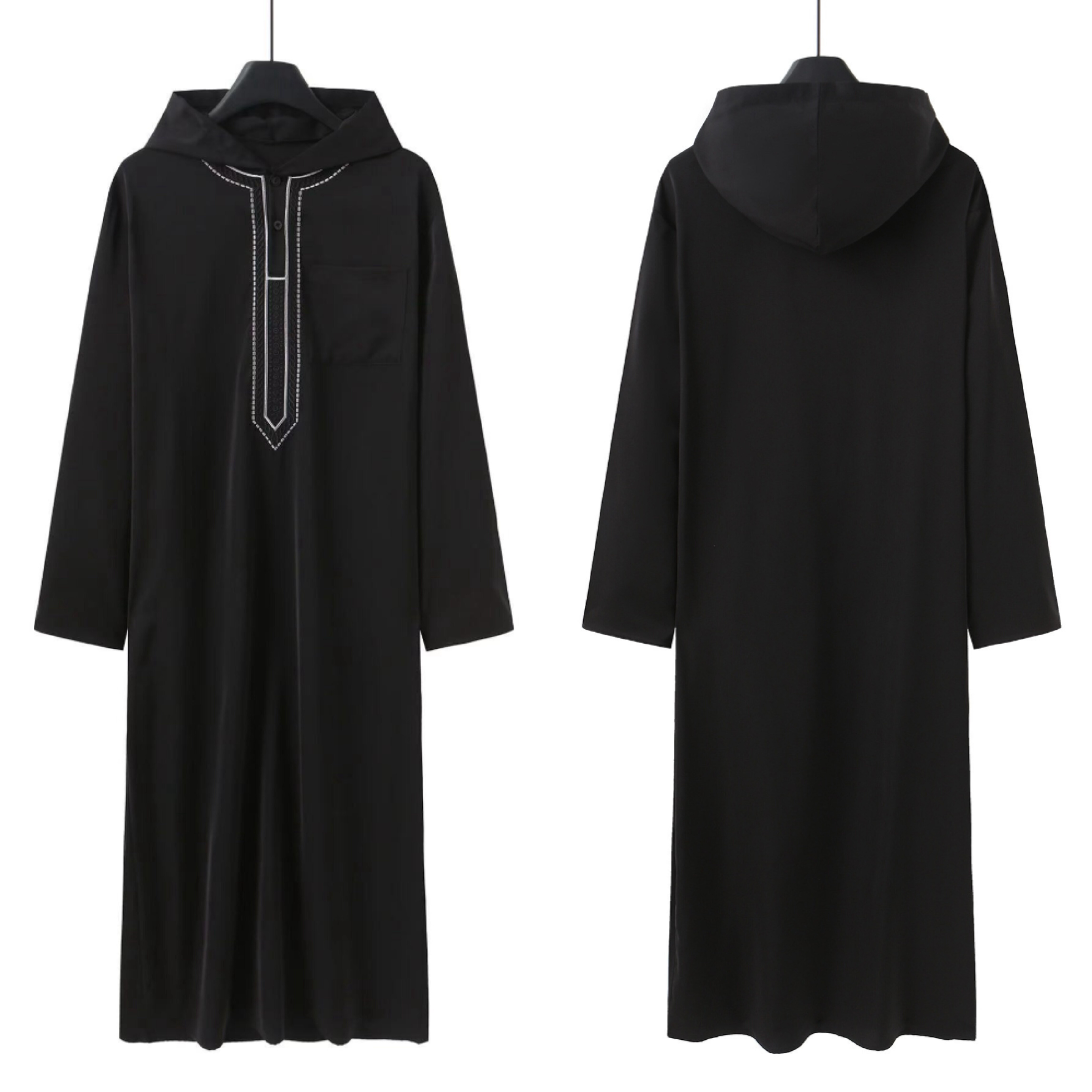 2025阿拉伯绣花长袍男士长袖宽松大码长衫土耳其衬衫男装连体衣