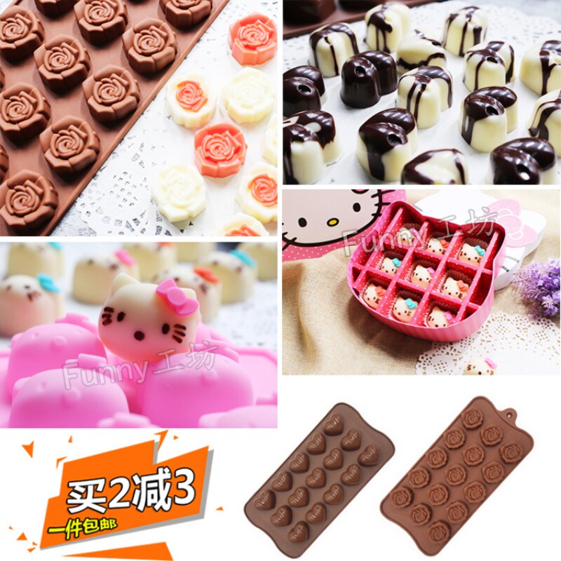 硅胶手工卡通蛋糕装饰巧克力模具