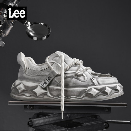 Lee厚底增高脏脏鞋男士面包鞋