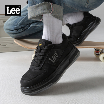 Lee高级感男士黑色板鞋