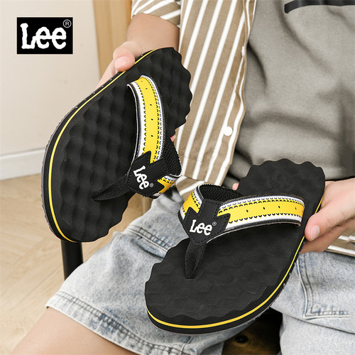 Lee夏季新款防滑人字拖男士