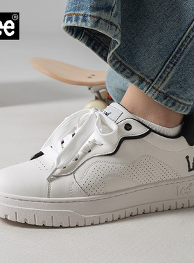 Lee男鞋2026新款春季小白鞋休闲板鞋透气百搭厚底高级感男士鞋子