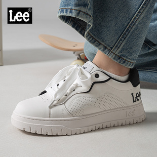 Lee男鞋2026新款春季小白鞋休闲板鞋透气百搭厚底高级感男士鞋子