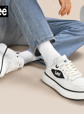 Lee男鞋2026春秋新款男生鞋子厚底增高小白鞋透气休闲男士板鞋潮