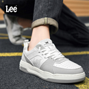 Lee鞋子男2024新款爆款夏季透气板鞋男鞋运动男士高端小白鞋薄款