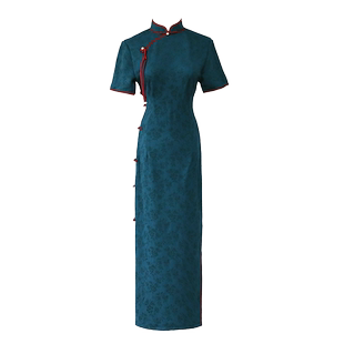 新中式旗袍2024新款女改良民国风女装日常可穿高端高贵长款连衣裙