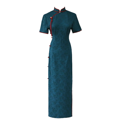 新中式旗袍2024新款女改良民国风女装日常可穿高端高贵长款连衣裙