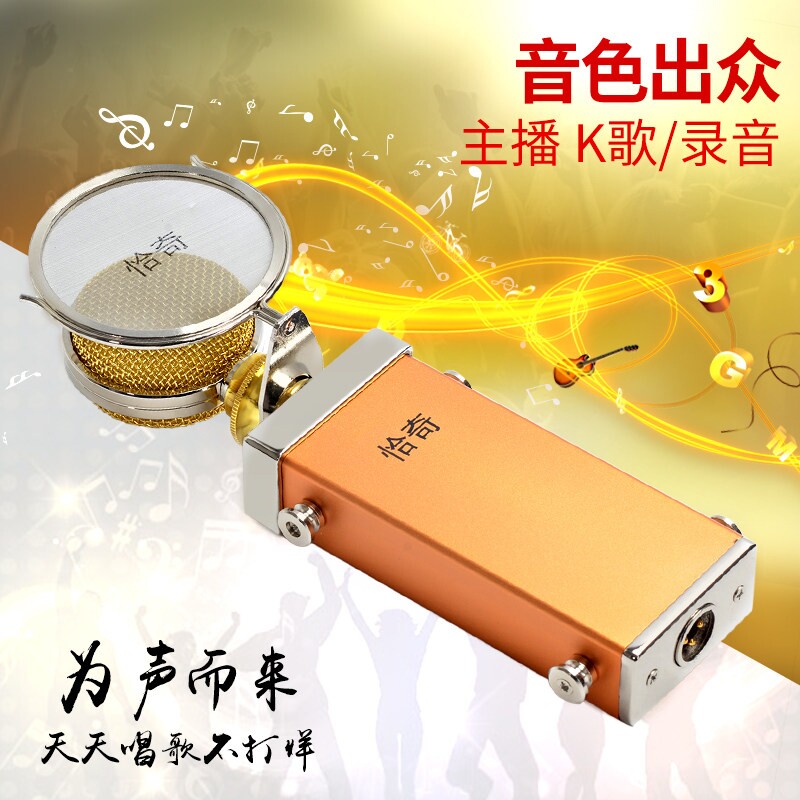 恰奇仙人掌网络k歌电容麦麦克风