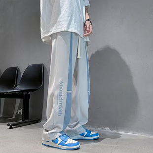 2025年今年流行超火裤子男款宽松型慵懒风青少年初中生潮牌休闲裤