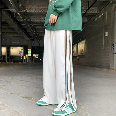 宽松直腿显高显瘦运动休闲裤
