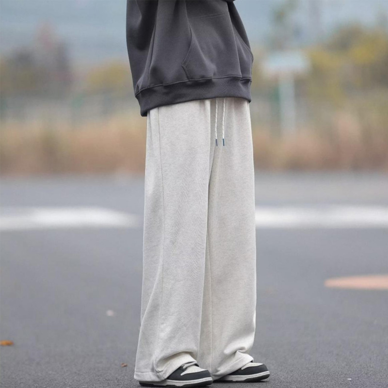 男士裤子2025新款今年流行爆款灰色夏日轻薄款松弛感青少年休闲裤