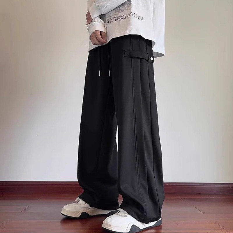 设计感小众裤子黑色男夏天巨好看的2025年超火的新款今年流行爆款