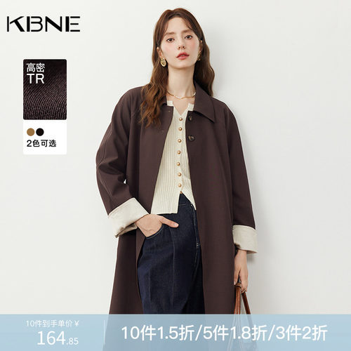 KBNE风衣长款大衣740847012