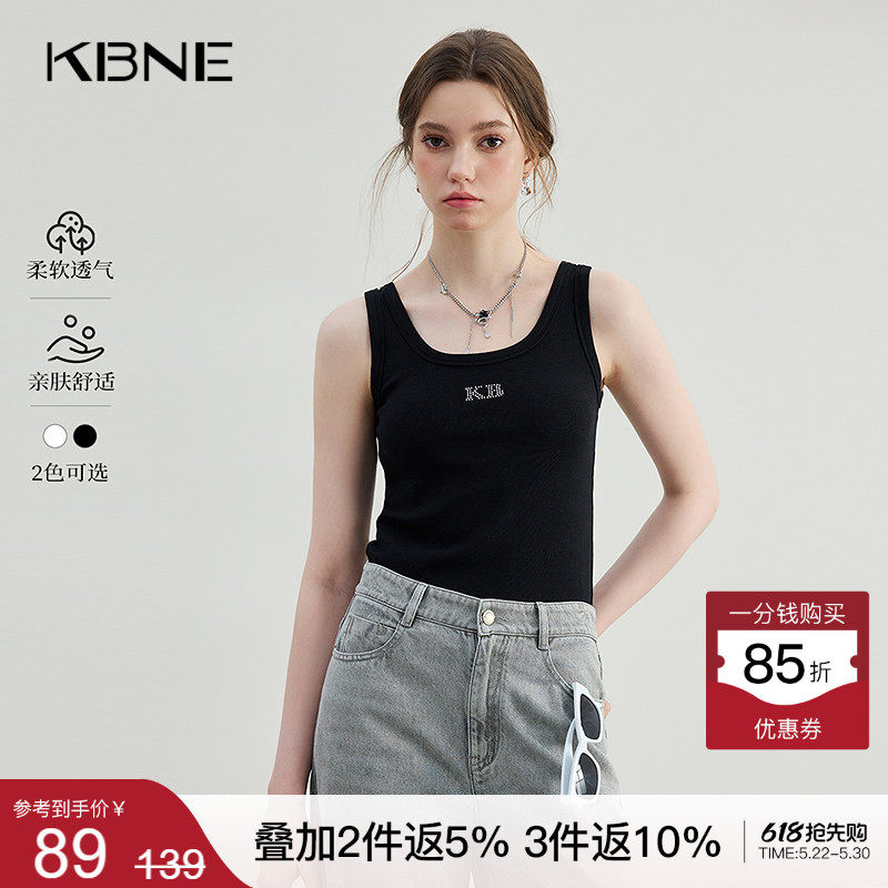KBNE背心女黑色吊带内搭2026夏季新款小个子高级感轻奢热辣上衣女