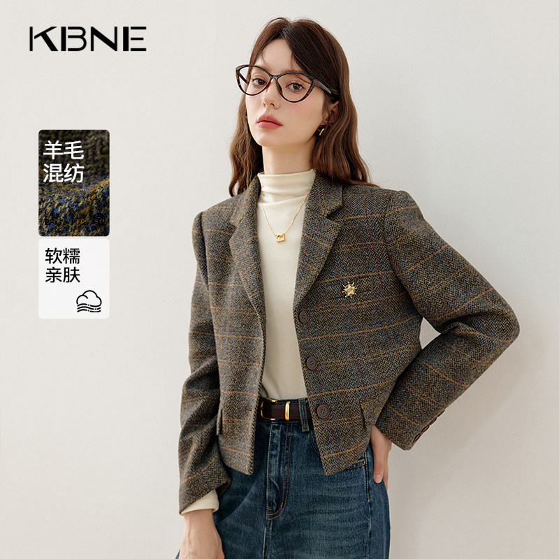 KBNE休闲西装外套女气质西服2026新款小个子通勤上衣春秋冬外衣