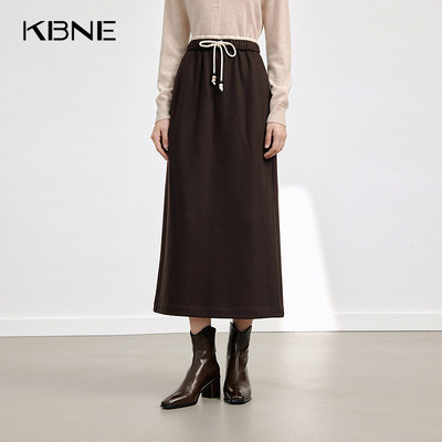 【大粒儿粉丝专享】灰色磨毛半身裙羊毛包臀裙741113318