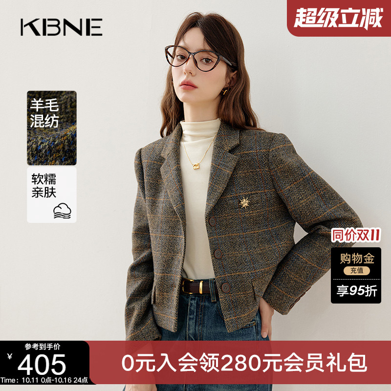KBNE休闲西装外套女气质西服2025新款小个子通勤上衣春秋冬外衣