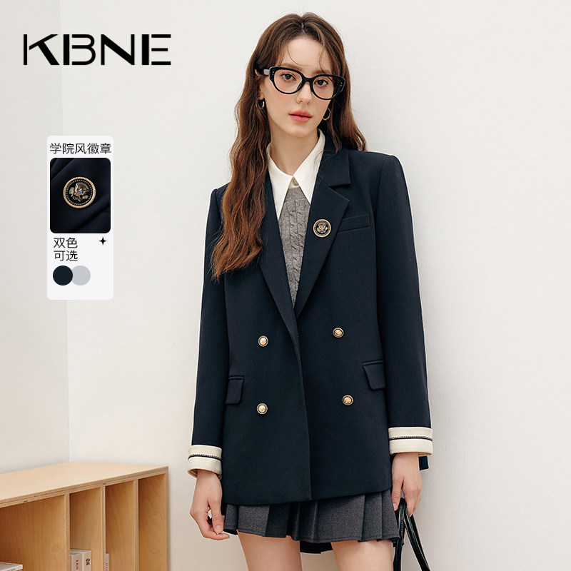 西装外套女学院风小个子kbne2026春季新款气质女神高级感小西服