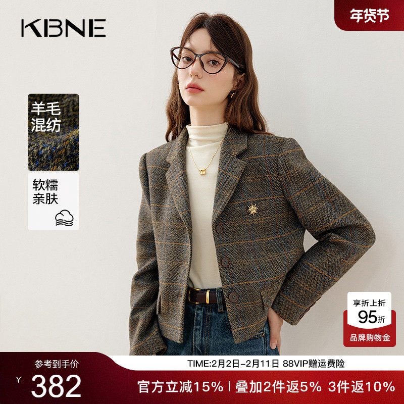 KBNE休闲西装外套女气质西服2026新款小个子通勤上衣春秋冬外衣