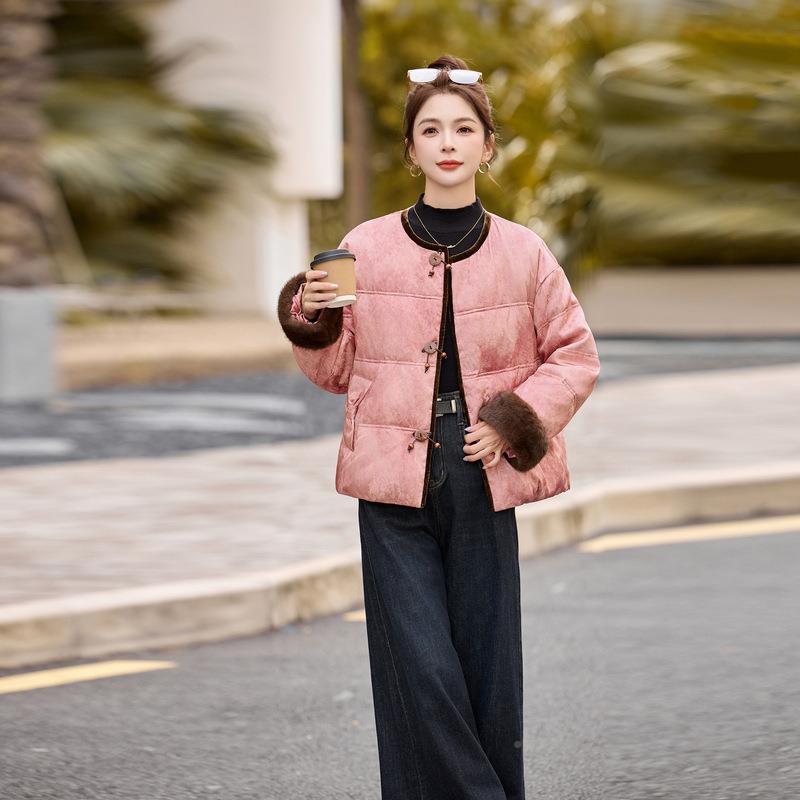 225新款装气质冬好看显瘦时减龄复古尚新中式羽绒服女外YL808-11