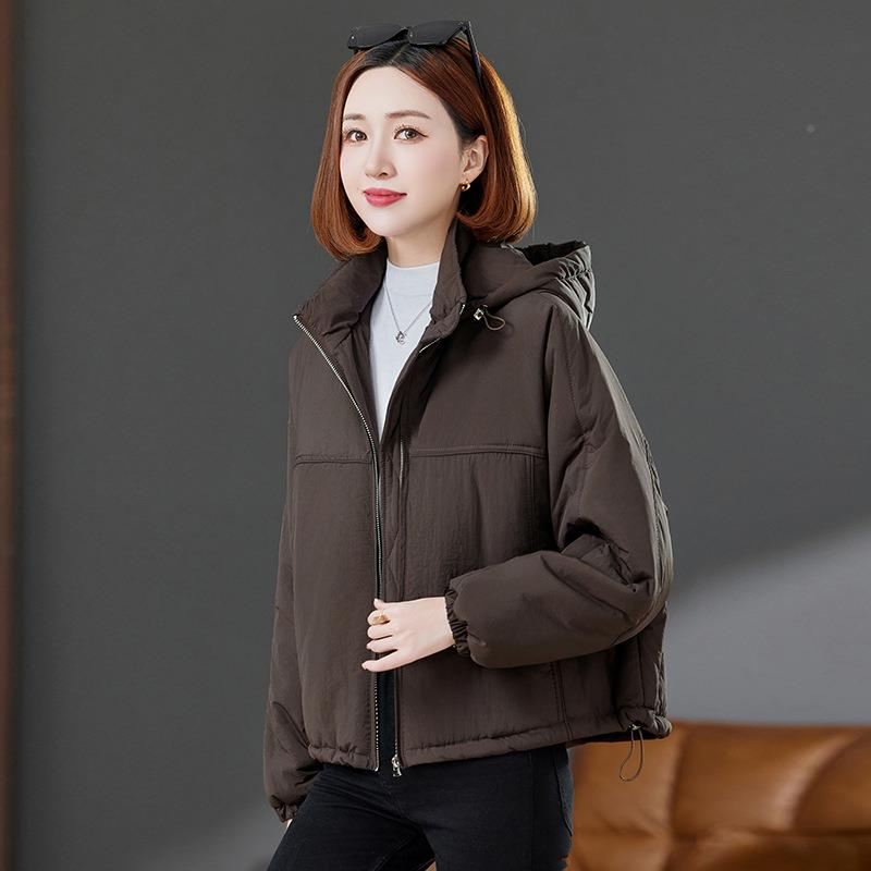 丽1565短棉女衣新款秋冬小个子休闲大码胖夹棉套外妈妈洋款气棉服