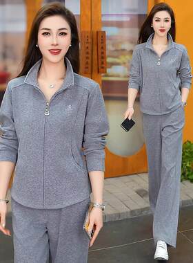 春秋闲动两件套休女运金属装饰小众设计感宽松10202195瘦显套装女