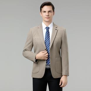 男高端羊年毛单件西装 免烫中单西厚外套秋冬 商务8516休闲西服男士